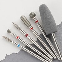 6PCS/7PCS Diamond Sand Nail Files Drill Cuticle Polishing Bit Nail Grinding Head Electric Manicure Set for Removing Acrylic