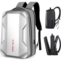 Men's 17.3 Inch Laptop Business Backpack Waterproof Hard Shell Backpack E-sport Gaming Backpack Double Opening 35L Travel Bags