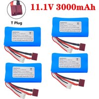 18650 RC Battery 11.1V 3000mAh Lithium Battery For R608 2104 Brushless High-Speed Water-Cooled RC Boat Model Toy 11.1V Battery