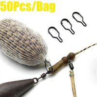 50Pcs/Pack New For Carp Hair Rig Tool Equipment Carp Fishing Accessories Angling Feeder Supplies Bait Clips PVA Bag Clip