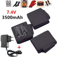 Heated Gloves Battery 7.4V 3500mah Polymer Lithium Battery for Heating Vest, Socks, Winter Antifreeze Heating Battery✈️✈️