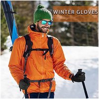 AliExpress MuqiNush 1 pair Winter Gloves Touchscreen Compatible Waterproof And Warm For Running Cycling Driving Hiking Skiing Outdoor Sport