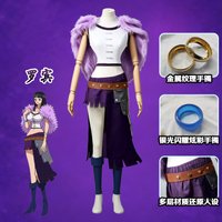 Nicole Robin cosplay collaboration clothing series 2026 movie purple cape dress set uniform Halloween carnival party women's clo