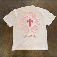 2025Short-sleeved T-shirt Lady and Women's Summer Explosion Cross Crowe High Street American T-shirt MOTO Top