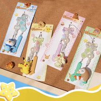 Genuine Pokemon Keychain Pikachu Piplup Rowlet Alcremie Anime Action Figure Mobile Phone Chain Strap String Keyring Pendant Gift
