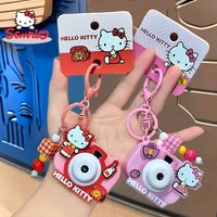 Genuine Sanrio Hello Kitty Cinnamoroll Kuromi My Melody Phone Wrist Strap Chain Keychain Cute Cartoon Couple Bag Pendant Charm