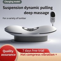 New Upgrade Air-Lip Stretch Low Frequency Thermal Vibration Waist Massage Heeling Spot Left and Right Swing + Up and Down Tracti image 4