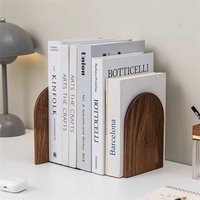 Book Organizer Simplistic Wood Book Ends Nature Book Holder Natural Wooden Bookends For Student Use Desk Organizer Office