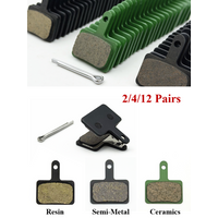 AliExpress NONE 2/4/12Pairs Bicycle Disc Brake Pads Resin / Semi-Metal / Ceramics For Shimano Deore B01S B03S B05S MT200 MT400 MT500 UR300 M3050