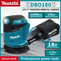 Makita DBO180Z 18V Brushless Cordless Disc Sander Woodworking Random Orbital Sander Rechargeable Putty Polishing Bare Tool