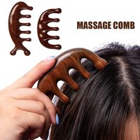 Handheld Five Tooth Comb Head Scalp Massage Tool Whale Shape Body Scraping Meridian Care Massager For Daily Relaxation Gift 1PCS