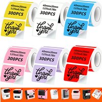 1Roll 40x20mm Compatible Phomemo M110 M120 M220 M200 Self-Adhesive Laser Thermal Paper for Munbyn/Nelko PM220 E210 P50