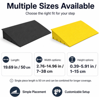 3-10CM Plastic Door Threshold Ramp Anti Slip Wedge Pad Indoor Outdoor Slope Mat for Wheelchairs and Cars
