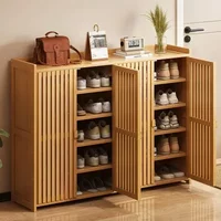 Shoe cabinet for home use, doorstep storage cabinet, wall facing hallway, indoor entrance, rental room, multi-layer shoe rack