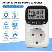 Digital Temperature Controller Socket Outlet EU Plug Thermostat With Timer Sensor Probe Heating Cooling Switch 16A Backlight