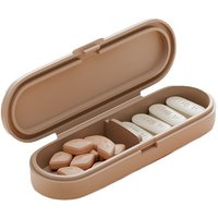 New Magnetic Pill Case Portable Mini Lucifuge Medicines Organizer Container for Purse Pocket Daily Travel Tablets Storage Holder