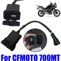 For CFMOTO 700MT CF 700 MT Motorcycle Accessories USB Charger Power Type C Charge Port Quick Charging Interface Socket Outlet
