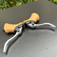 RL340 Brake Handle Silver Retro Road Brake Lever Bike Fixie Brake Handle Aluminum Alloy Bicycle Accessories
