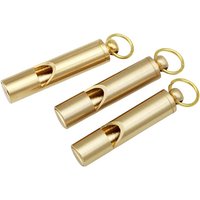 Brass Whistle High Decibel Portable Outdoor Whistle Hiking Camping Life-Saving Whistle Referee Training Whistles Outdoor Gadgets