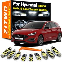 Vehicle LED Interior Reading Trunk Light License Plate Bulb Kit For Hyundai i20N i30N i20 i30 i40 ix35 Kona Tucson Ioniq Santafe