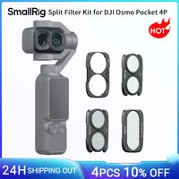 SmallRig Split-Filter-Set für DJI Osmo Pocket 4P mit CPL / 1/4 Black Diffusion / VND1-5 Filter Basisglas Mehrschichtige Beschichtungen