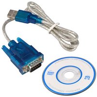 80cm High Quality USB 2.0 to Serial RS-232 DB9 9Pin Chipset SUPPORT Adapter USB RS232 ch340 Cable WIN10 Converter