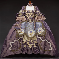 18th Century Baroque Queen Marie Antoinette Georgian Rococo Dress French Royal Court Luxurious Ball Gown