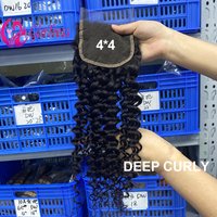 22 Inch HD 4x4Lace Human Hair Closure for Women Premium 100% Unprocessed Brazilian Remy Pre Plucked with Baby Hair Natural Color