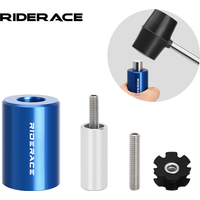 Bicycle Front Fork Star Nut Installation Tool With Spare Star Nuts Mountain Bike Headset Star Nuts Mounting Device Repair Tools