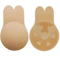 Women Breast Lifting Stickers Push Up Bras Silicone Invisible Chest Strapless Breast Rabbit Lift Up Tape Nipple Cover Bra Pads