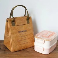 Paper Bag Thermal Bag Custom Portable Lunch Bag Kraft Paper Refrigerated Bento Bag Office Worker Portable Lunch Box Bag