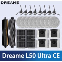 Dreame L50 Ultra CE Robot Vacuum Accessories Main Side Brush Mop Cloth HEPA Filter Dust Bag Spare Parts