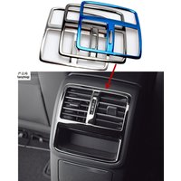 Left Hand Drive Stainless steel Rear air conditioning air vent decorative sequins Car sticker For 2017-2023 Volkswagen Passat B8