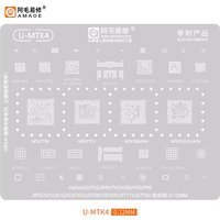 Amaoe U-MTK4 BGA Reballing Stencil Tin for MTK CPU MT6768 MT6769V MT6762 MT6779V MT6771V MT6186W MT6368W MT6358VW MT6357CRV CHIP