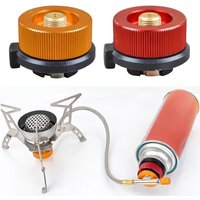 Outdoor Camping Hiking Stove Burner Split Type Furnace Converter Connector Auto-Off Gas Cartridge Tank Cylinder Adapter