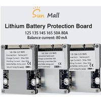 50A 80A 12S 13S 14S 16S 36V 48V 60V Lifepo4 Li-ion Lithium Battery Protection Board Balance BMS 3.7V ion 3.2V energy
