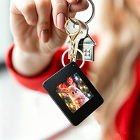 1.54 inch Keychain e-paper Ink NFC Function Backpack Charms 4 Color Display Screen Image Wireless Transmission For Apple IOS