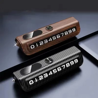 Multi-functional Auto Parking Number Temporary License Plate 2-in-1 Safety Window Breaker Interior Phone Number Car Decoration