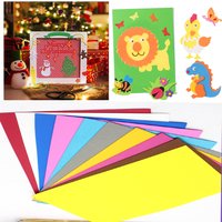 10Pcs1Mm Eva Foam Paper Handmade Foam Paper 50*50Cm Sponge Paper Diy Handmade Materials Multi-Color Flower Props Party Christmas