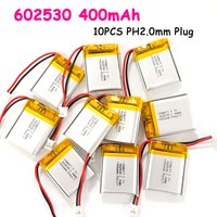 10pcs Battery 400mAh 3.7V LiPo 602530 062530 Polymer Lithium Batteries for GPS Toys PSP Smart Watch Fascia Gun Bluetooth Speaker