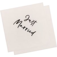 20pcs just married napkins wedding bridal shower party decorations wedding tissue napkins wedding
