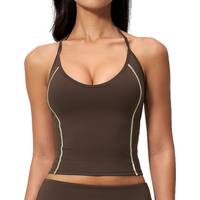 Women Sports Yoga Vest Running Gym Top Fitness Quick-Dry Workout Bra High Elastic Yoga Tank Top Gym Underwear Workout Sports Bra