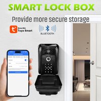 Tuya Bluetooth Smart Key Box Outdoor IP65 Waterproof Security Protection Wall Mounted Anti-theft Box For Storing Keys image 4