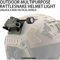 Tactical Sidewinder Helmet Lamp Strobe Light Red/Green/Blue/White/IR Head IFF Light Hunting Fishing Auxiliary LED Flashlight