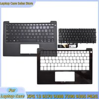 New For XPS 13 9370 9380 7390 9305 P82G Laptop Palmrest Cover C shell 0KPRW0/backlit keyboard