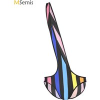 Mens Swimsuit Striped One Shoulder Swimwear Thongs Quick-dry Mankini One Piece Bathing Suit Beach Swimming Pool Bathing Suit