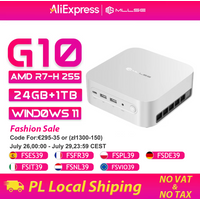 Mllse G10 Mini PC Nieuwe AMD Ryzen 7 H 255 24GB RAM 1TB SSD Wi-Fi 6 BT5.2 USB4.0 Windows 11 Pro Gaming Desktop Mini Computer