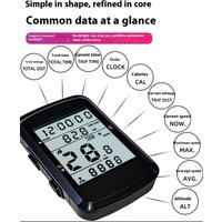 Wireless Bicycle Computer 2.4 Inch Screen GPS Bike Speedometer with Backlight Wireless Speedometer for Outdoor Cycling