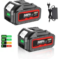 588VF Rechargeable Lithium Battery 22900mAh Battery High Capacity Indicator for Makita 18V Electric Wrench Drill Power Tool
