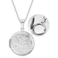 Openable Photo Locket Necklace For Women Stainless Steel Round Pendant Hold Picture Gold Silver Color Chain Men Birthday Jewelry